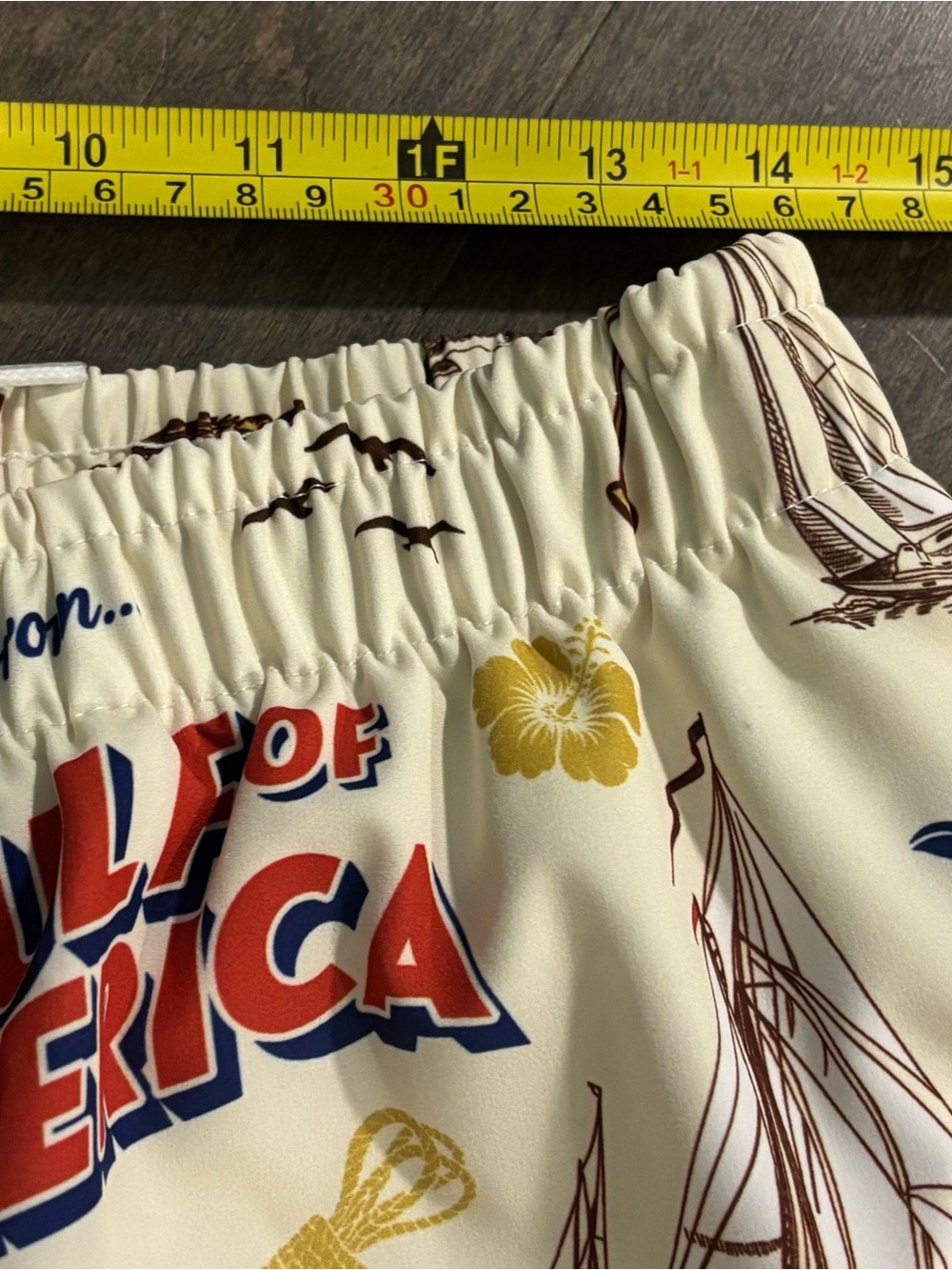 Blaze Media Gulf Of America Swim Trunks Mens L NWOT 6.5” Inseam UPF 50+ - Picture 4 of 8